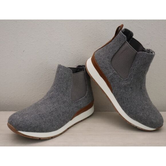 B.O.C. (BC0016260) Women's Sz 7.5M Gray Wool Combo Kara Ankle Chelsea Boots - Picture 12 of 13